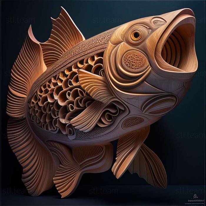 3D model Venezuelan panaka fish (STL)